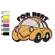 Cartoon Car Embroidery Design 02